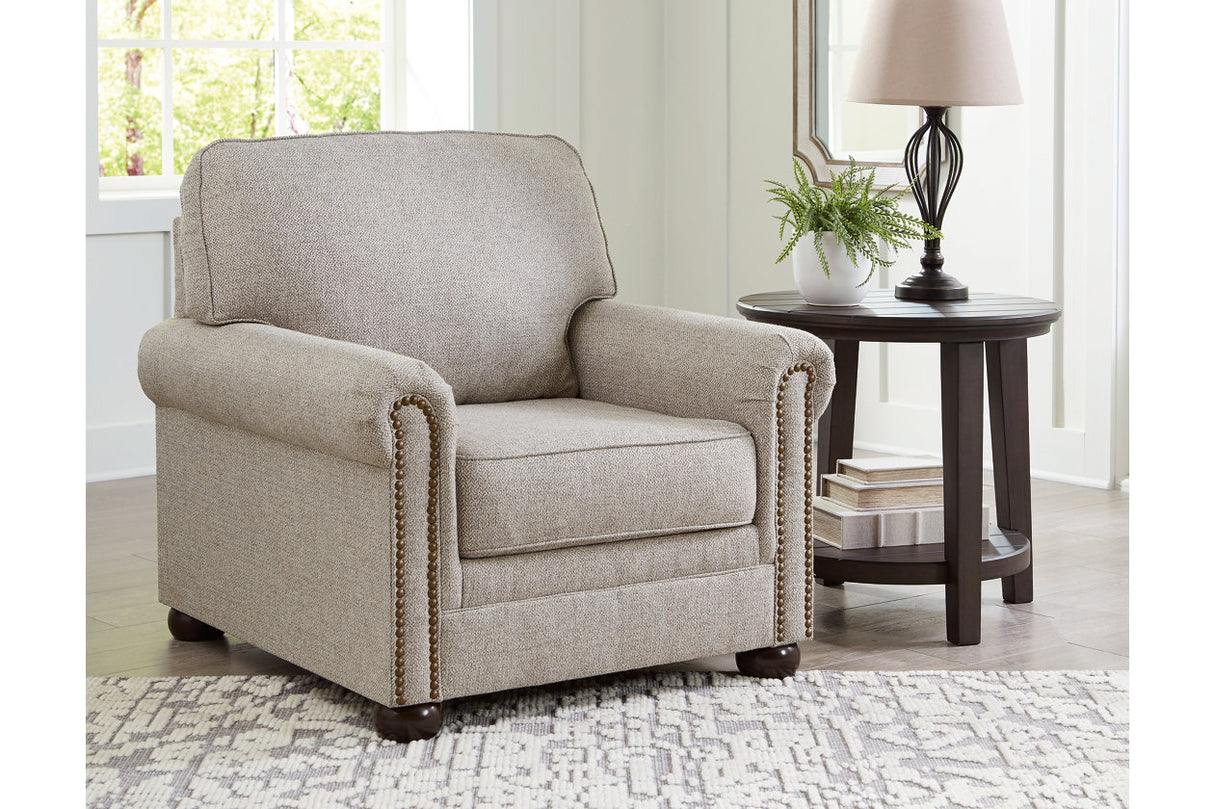 Gaelon Dune Chair and Ottoman from Ashley - Luna Furniture
