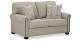 Gaelon Sofa, Loveseat, Chair and Ottoman in Dune from Ashley Furniture - Luna Furniture