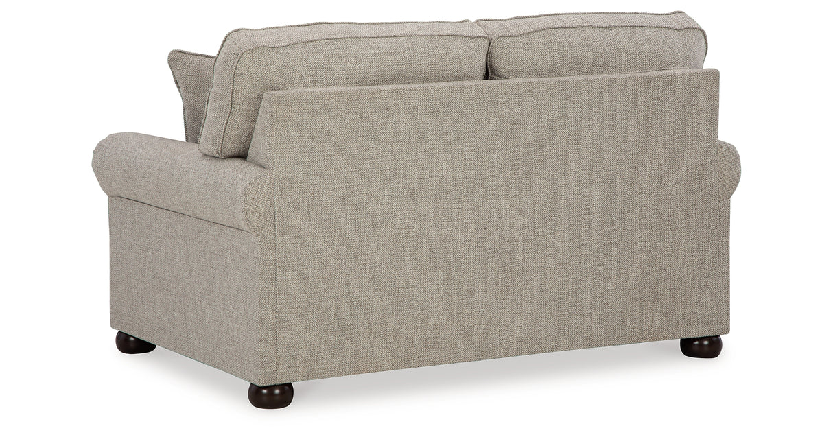 Gaelon Sofa, Loveseat, Chair and Ottoman in Dune from Ashley Furniture - Luna Furniture