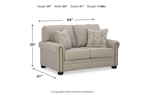 Gaelon Dune Sofa, Loveseat, Chair and Ottoman from Ashley - Luna Furniture