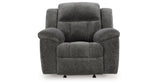 Frohn Graphite Reclining LoveSeat and 2 Recliners from Ashley Furniture - Luna Furniture