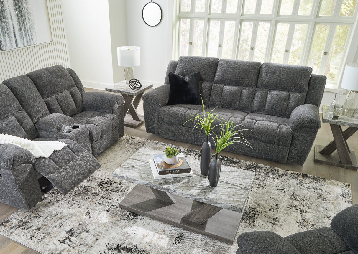 Frohn Graphite Reclining Living Room Set from Ashley - Luna Furniture