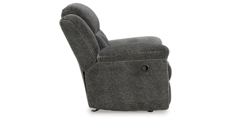 Frohn Graphite Recliner from Ashley Furniture - Luna Furniture