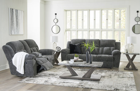 Frohn Graphite Reclining Living Room Set from Ashley - Luna Furniture