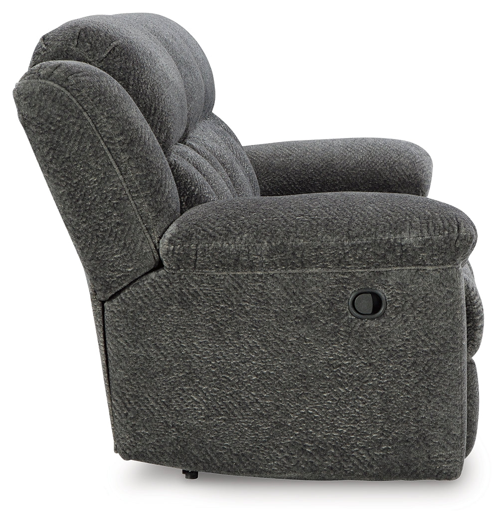 Frohn Graphite Reclining Sofa and Loveseat from Ashley Furniture - Luna Furniture