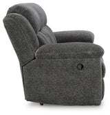 Frohn Graphite Reclining Sofa and Loveseat from Ashley Furniture - Luna Furniture