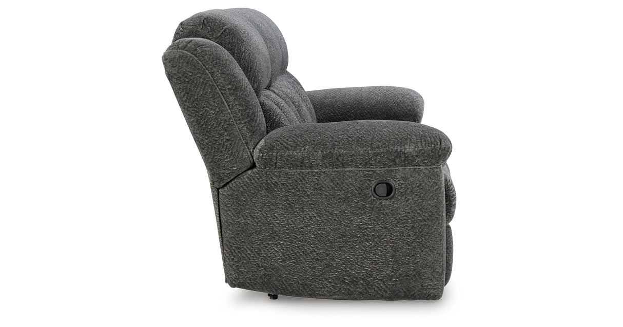 Frohn Graphite Reclining Sofa from Ashley Furniture - Luna Furniture