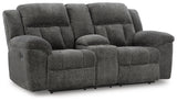 Frohn Graphite Reclining Sofa and Loveseat from Ashley Furniture - Luna Furniture