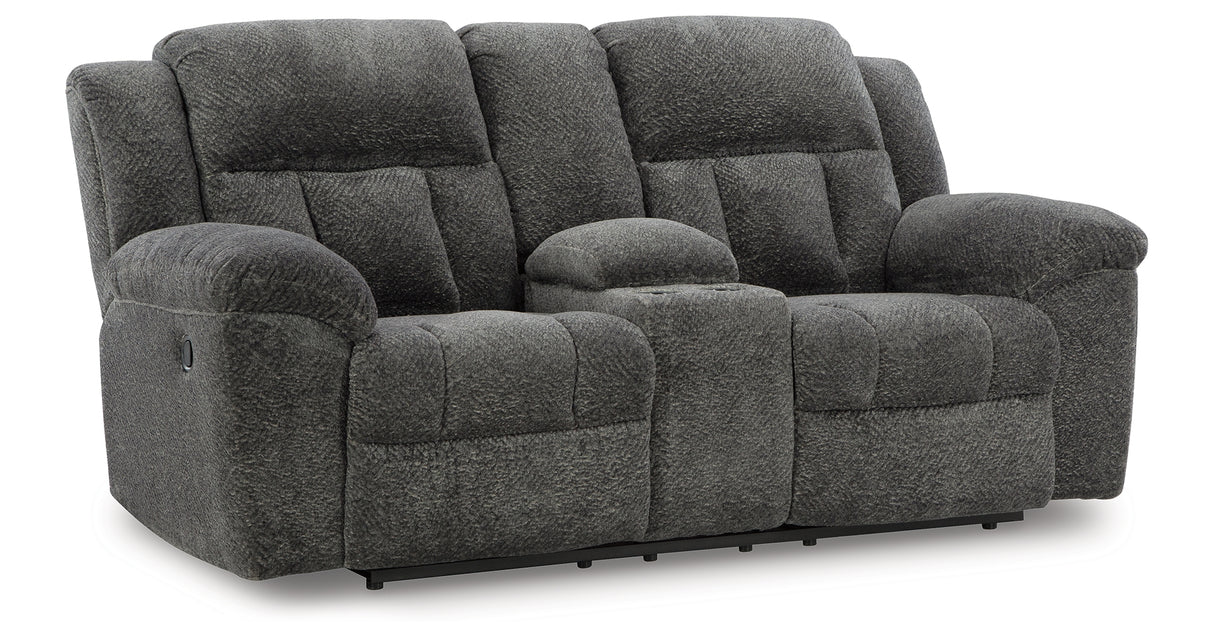 Frohn Sofa and Loveseat in Graphite from Ashley Furniture - Luna Furniture