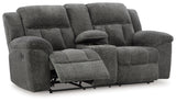 Frohn Graphite Reclining Sofa and Loveseat from Ashley Furniture - Luna Furniture