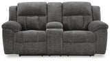 Frohn Graphite Reclining Sofa and Loveseat from Ashley Furniture - Luna Furniture