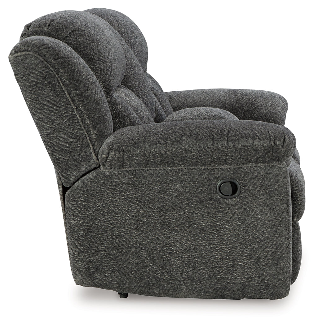 Frohn Graphite Reclining Sofa and Loveseat from Ashley Furniture - Luna Furniture