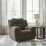 Frohn Chocolate Reclining Sofa and 2 Recliners from Ashley - Luna Furniture
