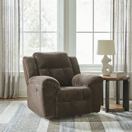 Frohn Chocolate Reclining Sofa and 2 Recliners from Ashley - Luna Furniture