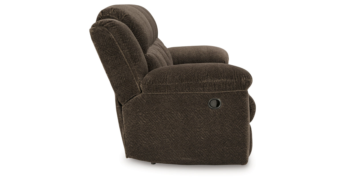 Frohn in Chocolate Reclining Sofa and Loveseat from Ashley Furniture - Luna Furniture