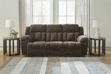 Frohn Chocolate Reclining Sofa and 2 Recliners from Ashley - Luna Furniture