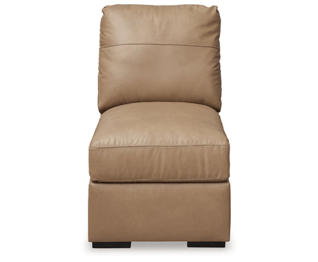 Bandon Toffee Armless Chair from Ashley - Luna Furniture