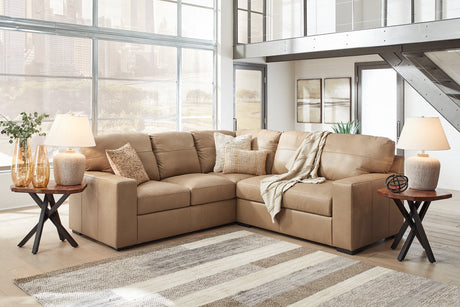 Bandon Toffee Leather 2-Piece LAF Sectional