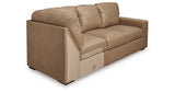 Bandon Toffee Right-Arm Facing Sofa with Corner Wedge from Ashley Furniture - Luna Furniture