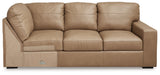 Bandon Toffee Right-Arm Facing Sofa with Corner Wedge from Ashley Furniture - Luna Furniture