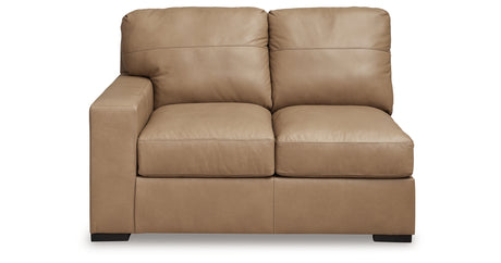 Bandon Toffee Left-Arm Facing Loveseat from Ashley - Luna Furniture
