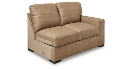 Bandon Toffee Right-Arm Facing Loveseat from Ashley - Luna Furniture