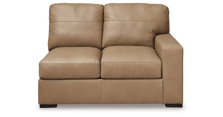 Bandon Toffee Right-Arm Facing Loveseat from Ashley - Luna Furniture