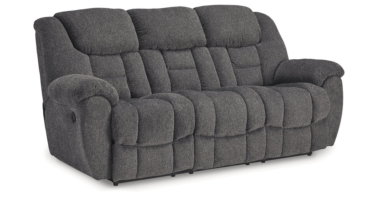 Foreside Charcoal Reclining Sofa from Ashley Furniture - Luna Furniture