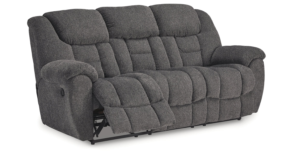 Foreside Charcoal Reclining Sofa from Ashley Furniture - Luna Furniture