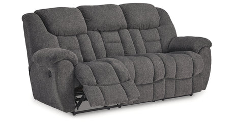 Foreside Charcoal Reclining Sofa from Ashley Furniture - Luna Furniture