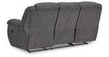 Foreside Charcoal Reclining Sofa from Ashley Furniture - Luna Furniture