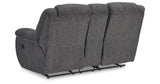 Foreside Charcoal Reclining Loveseat with Console from Ashley Furniture - Luna Furniture