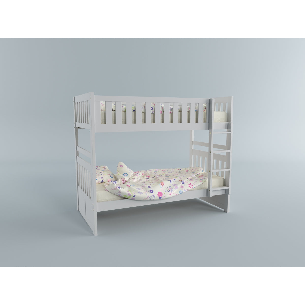 Galen White Twin Platform Bed