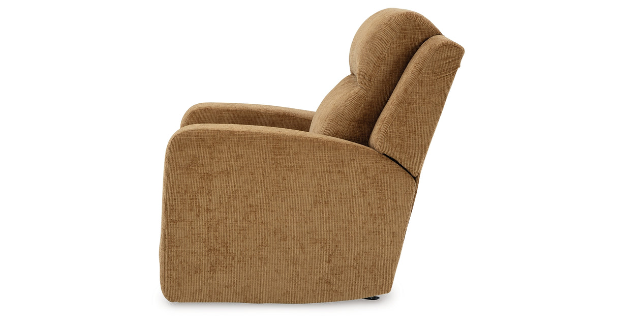 Kanlow Honey Recliner from Ashley Furniture - Luna Furniture