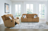 Kanlow Honey Reclining Sofa and Loveseat from Ashley - Luna Furniture
