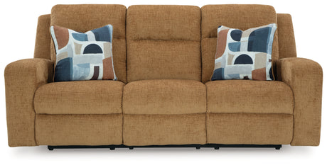 Kanlow Honey Reclining Sofa and Loveseat from Ashley - Luna Furniture