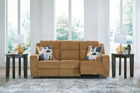 Kanlow Honey Reclining Sofa and Loveseat from Ashley - Luna Furniture