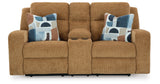 Kanlow Honey Reclining Sofa and Loveseat from Ashley - Luna Furniture