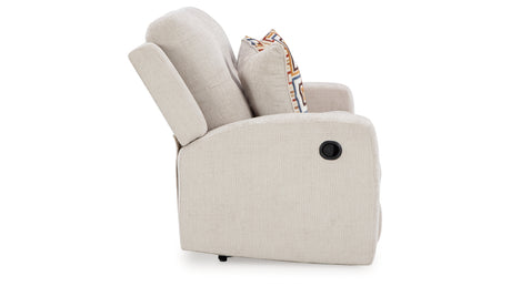 Danum Stone Reclining Loveseat from Ashley - Luna Furniture