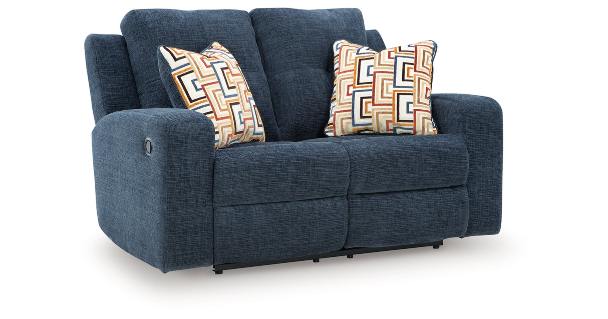 Danum Ink Reclining Loveseat from Ashley Furniture - Luna Furniture