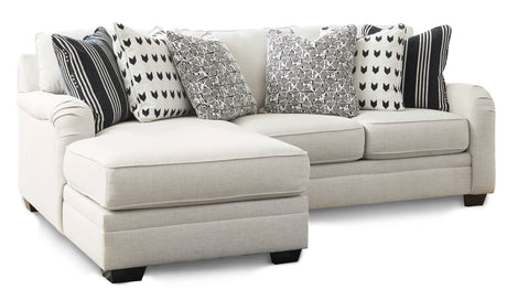 Huntsworth Dove Gray 2-Piece LAF Chaise Sectional