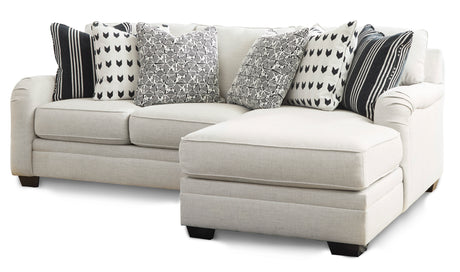 Huntsworth Dove Gray 2-Piece RAF Chaise Sectional
