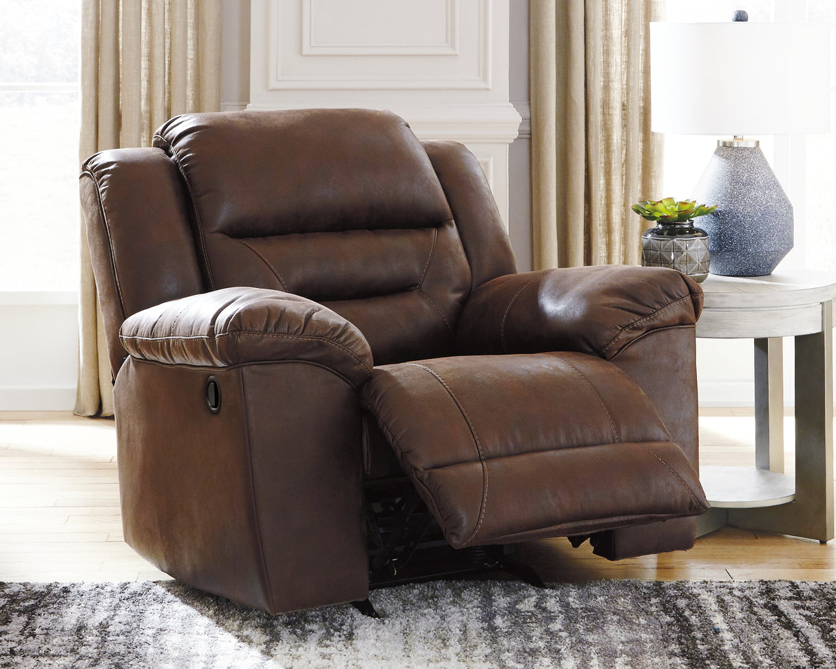 Stoneland Chocolate Recliner from Ashley - Luna Furniture