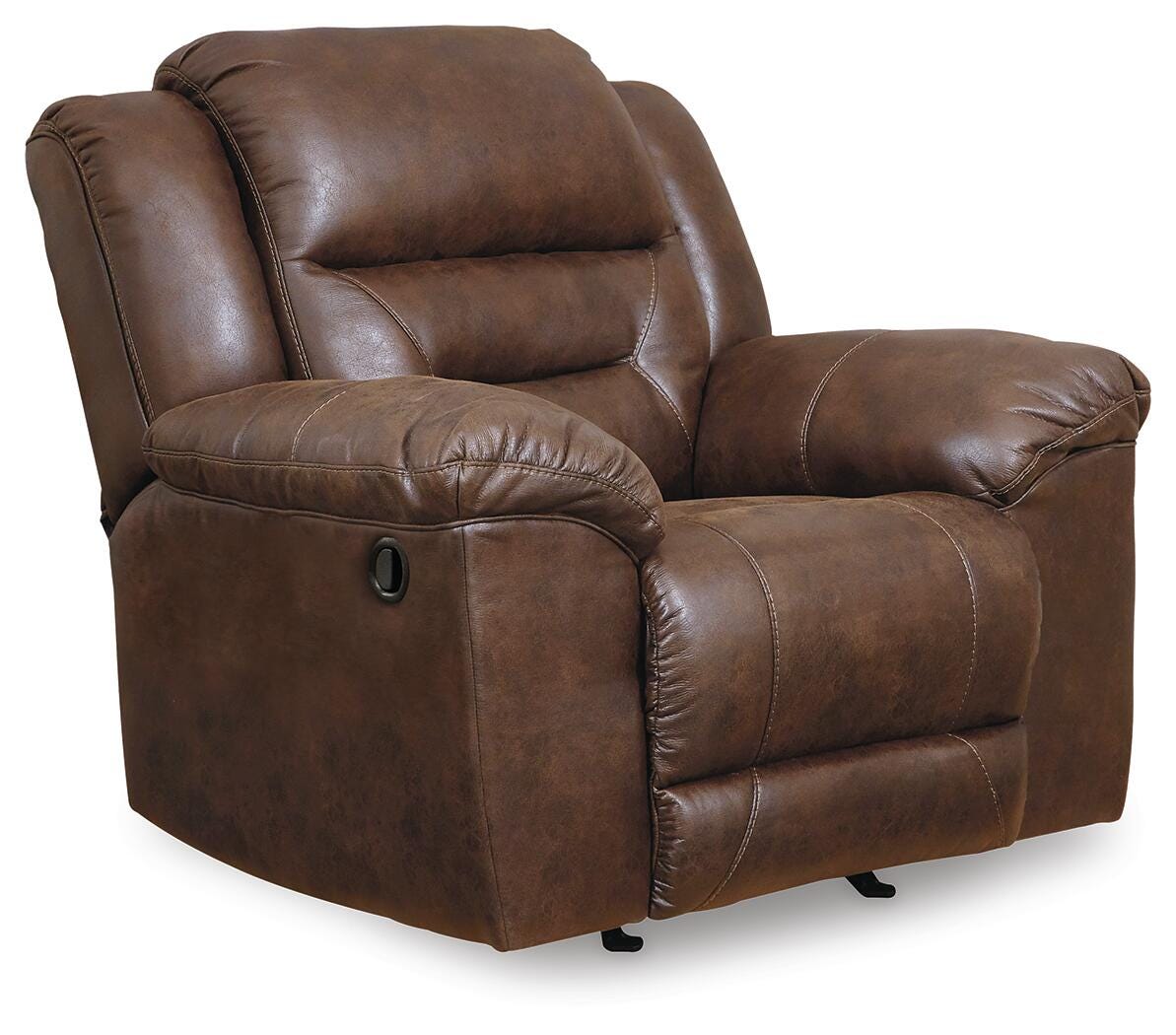 Stoneland Chocolate Reclining Sofa, Loveseat and Recliner from Ashley Furniture - Luna Furniture