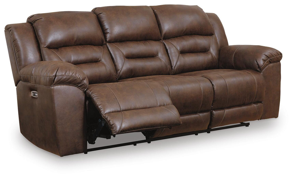 Stoneland Chocolate Power Reclining Sofa from Ashley Furniture - Luna Furniture