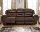 Stoneland Chocolate Reclining Sofa from Ashley Furniture - Luna Furniture