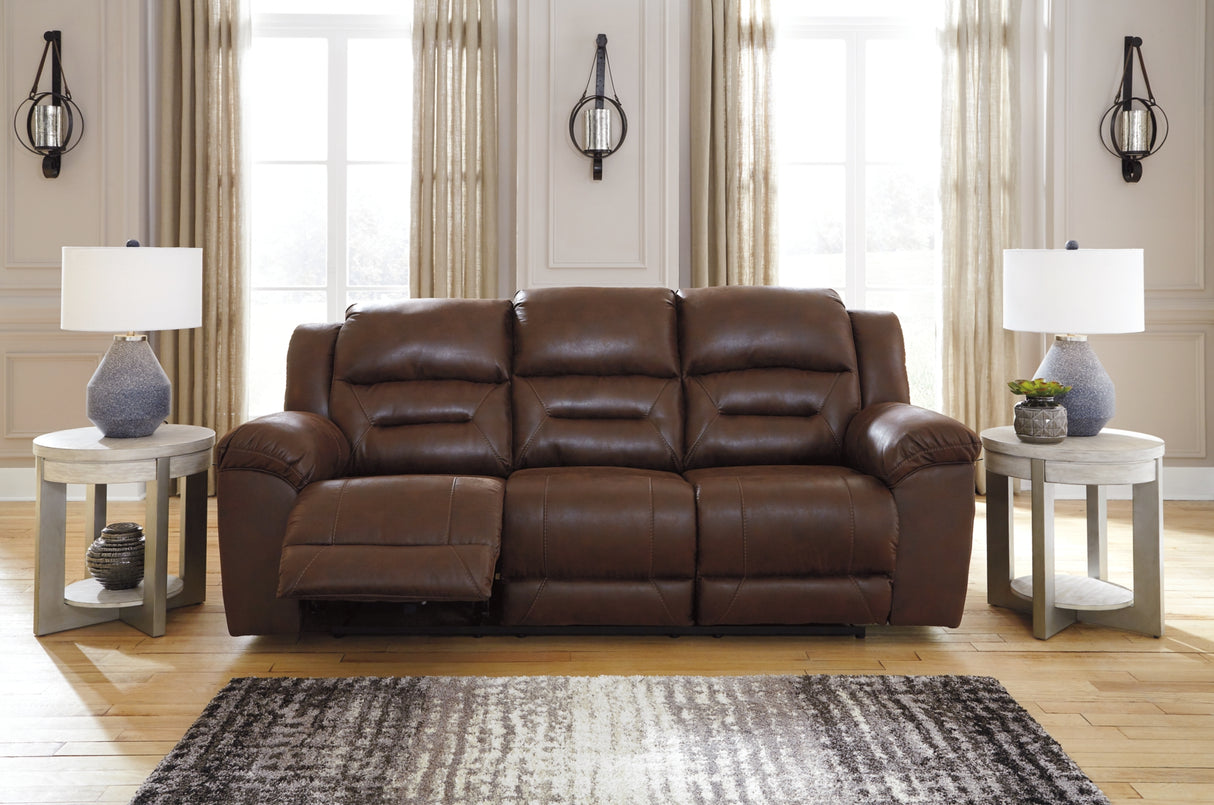 Stoneland Chocolate Reclining Sofa from Ashley Furniture - Luna Furniture