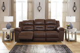 Stoneland Chocolate Reclining Sofa from Ashley Furniture - Luna Furniture