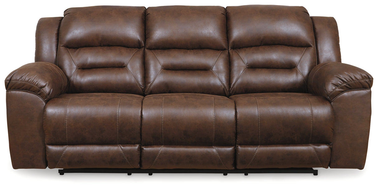 Stoneland Chocolate Reclining Sofa from Ashley Furniture - Luna Furniture