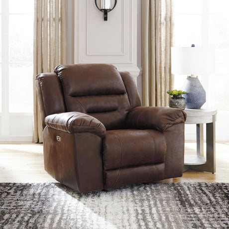 Stoneland Chocolate Power Recliner from Ashley Furniture - Luna Furniture